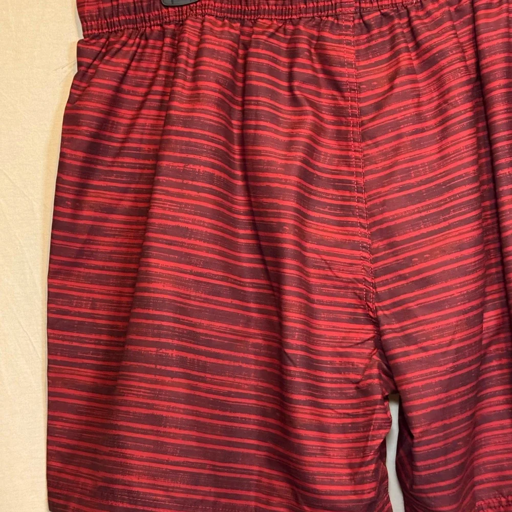 G-150 Men’s American Crown NWOT‎ Red & Black Lined Swim Trunks Size XL